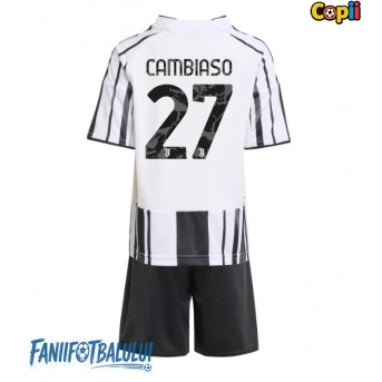 Juventus Andrea Cambiaso #27 Echipament de Fotbal Replică 2025-26 Copii Acasa (+ Șorturi)